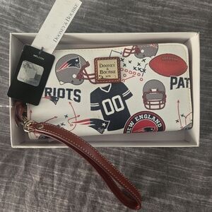 Dooney & Bourke NFL Themed Wristlet - Red, White, Blue